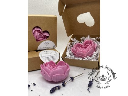 Mýdlo glycerinové- růžové, LIMITED EDITION VALENTÝN