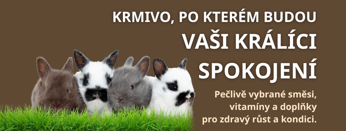 Krmivo, vitamíny a doplňky pro králíky