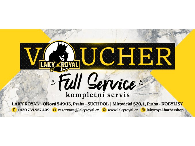 Laky Royal voucher full service