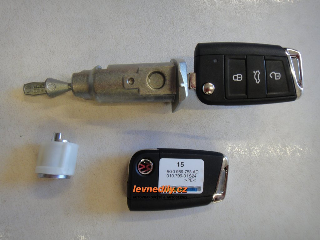 Sada vložky zámku s klíčem 5G0800375R VW Golf VII