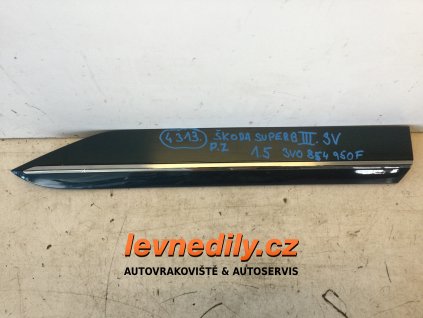 Lišta pravých zadních dveří Škoda Superb III. 3V0854950F