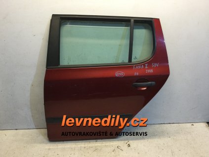 Levé zadní dveře Škoda Fabia II