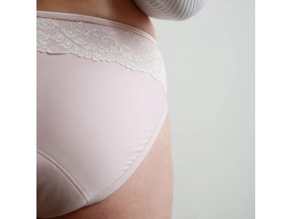 Menstruační kalhotky Sayu s krajkou, denní, vysoký pas, dvě kapky