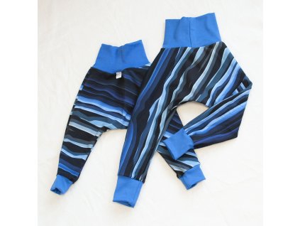 MaTáTí tepláky Modré pruhy