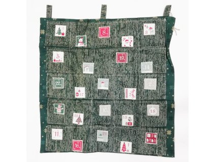 Adventní kalendář Tmavě zelený