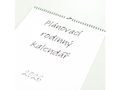 Rodinný plánovací kalendář 2026