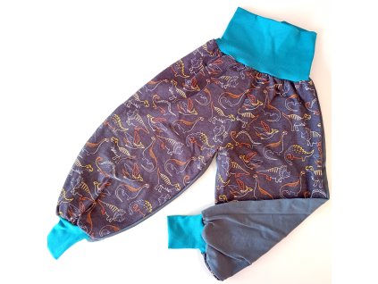 MaTáTí tepláky Šedý dino 104/110