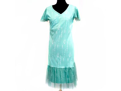 Mentolové šaty Luka vel. M