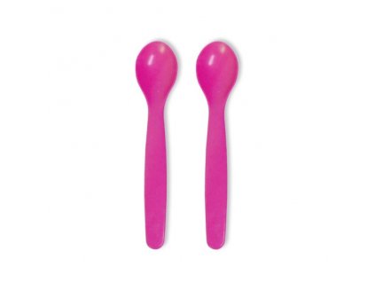 detske lzicky z bioplastu 2ks fuchsia