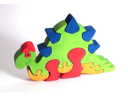 vyr 174drevene puzzle stegosaurus