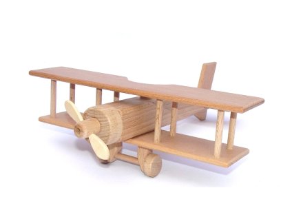 Drevene letadlo dvouplosnik velky