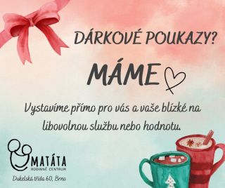 Co by udělalo radost vašim blízkým pod stromečkem? Rádi vystavíme dárkový poukaz na libovolnou službu nebo na zvolenou...