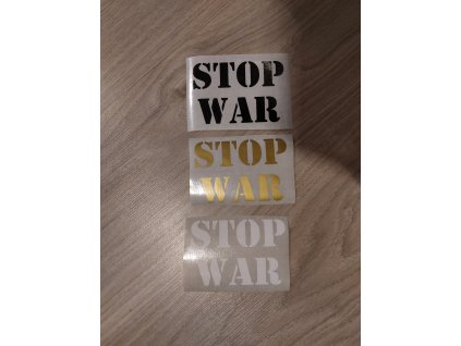 STOP WAR samolepka