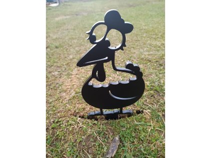 Slepička kulatá - ocelová zahradní dekorace