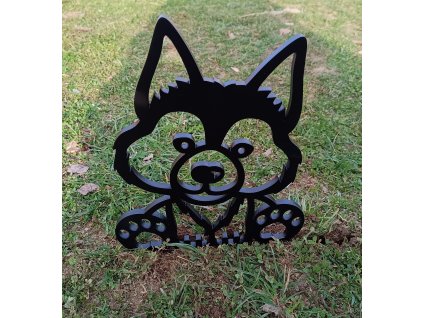 Vlk - ocelová zahradní dekorace