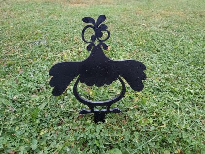 Cáklá slepice - ocelová zahradní dekorace