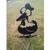 Slepička kulatá - ocelová zahradní dekorace