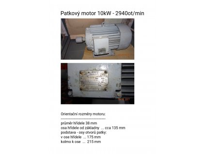 Elektromotor - patkový 10kW - 2940ot/min