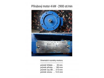 Elektromotor - přírubový 4kW - 2900ot/min