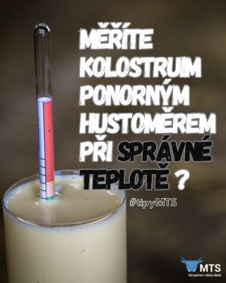 Víte, že pro objektivní výsledky při měření kolostra ponorným hustoměrem je potřeba měřit při teplotě 20 °C? 🧐 Komu se ale...