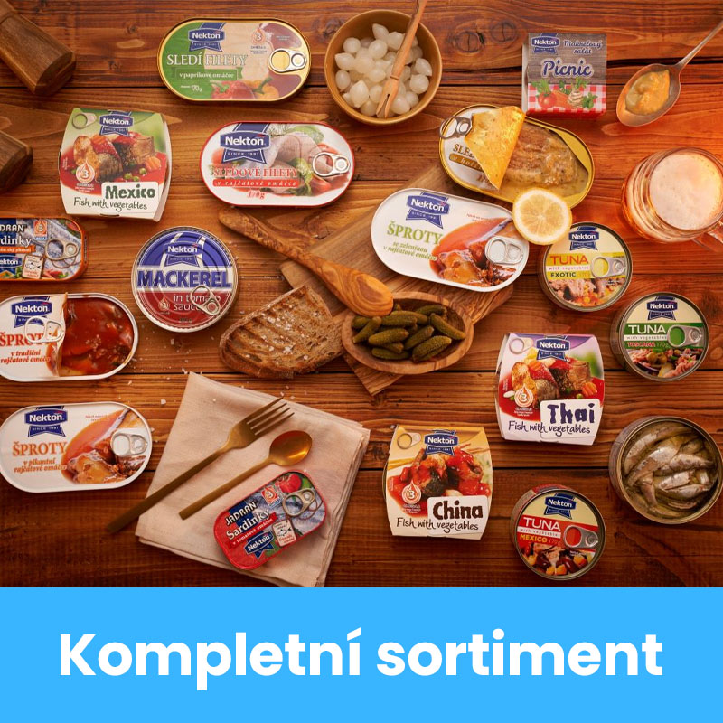 menu - kompletní sportiment