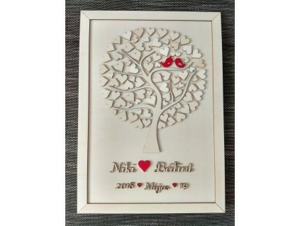 Svadobný strom "Birds of love" /maďarský/