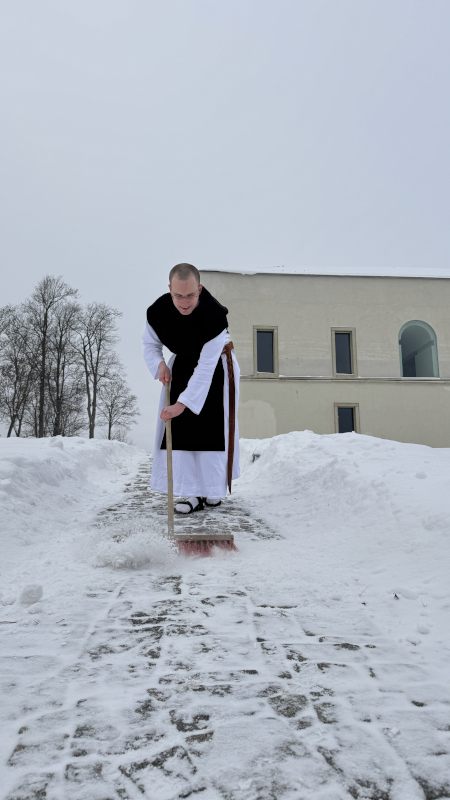 zametání chodníku