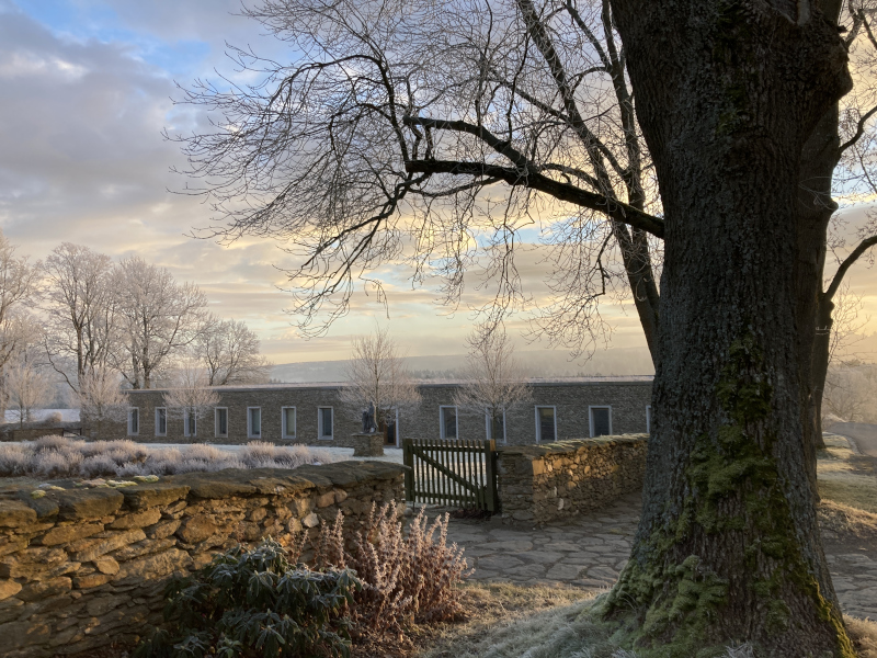 i budovy Labory se třpytí