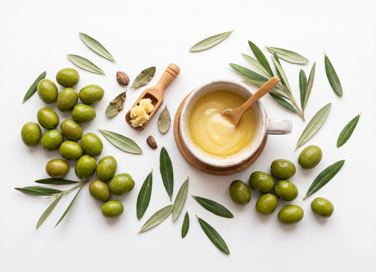 Oliven und Olivencreme – natürliche Zutaten