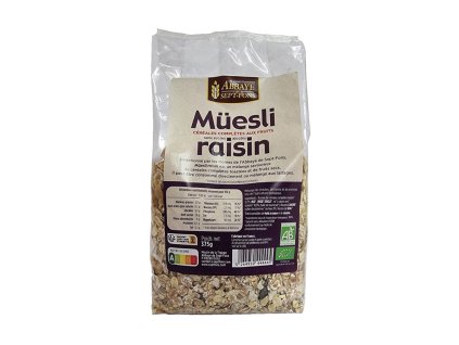 muesli raisins bio 375g