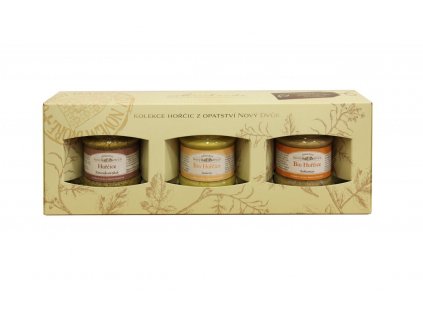 Geschenk Box mit 3 Gläsern Senf