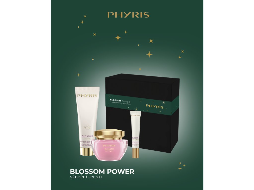 Vánoční omlazující set BLOSSOM POWER s produktem zdarma
