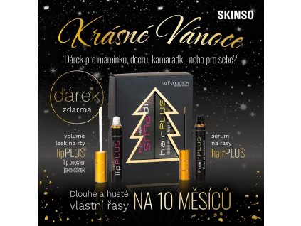 Vánoční balíček - Sérum na řasy hairPLUS FacEvolution + lipPLUS BOOSTER