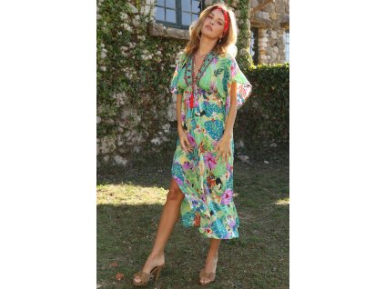 Letní hedvábné šaty Capri Dress