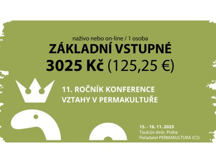 VSTUPENKA Permakulturní KONFERENCE 2025