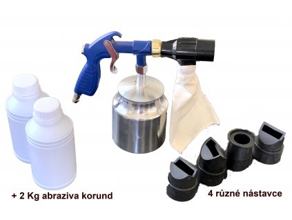 Pískovací pistole s nástavci G011 - kovová