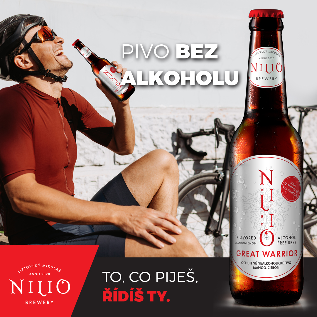 Nealko pivo Nilio vhodné pro cyklisty, řidiče i sportovce