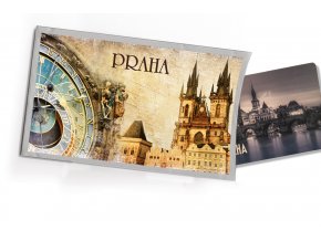 Přání  s dárkem Praha orloj