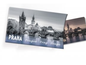 Pohled s dárkem Praha Karlův most