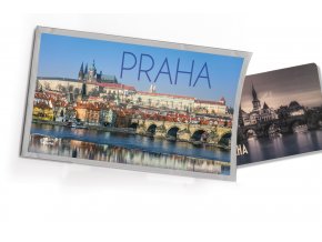 Pohled s dárkem Praha hrad