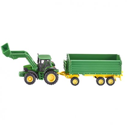 Traktor John Deere s návěsem