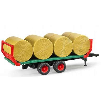BRUDER 02220 Przyczepa do transportu siana 8 bel