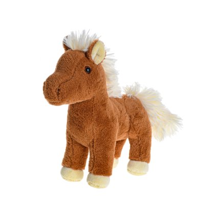 Kůň plyšový, 25 cm, stojící 0 m+