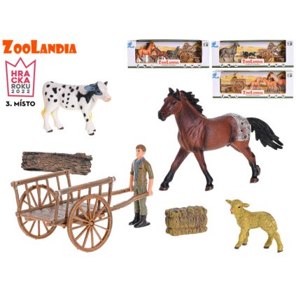 Zoolandia šedý kůň s telátkem