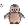 Sova plyšová, 18cm stojíc,í 0m+
