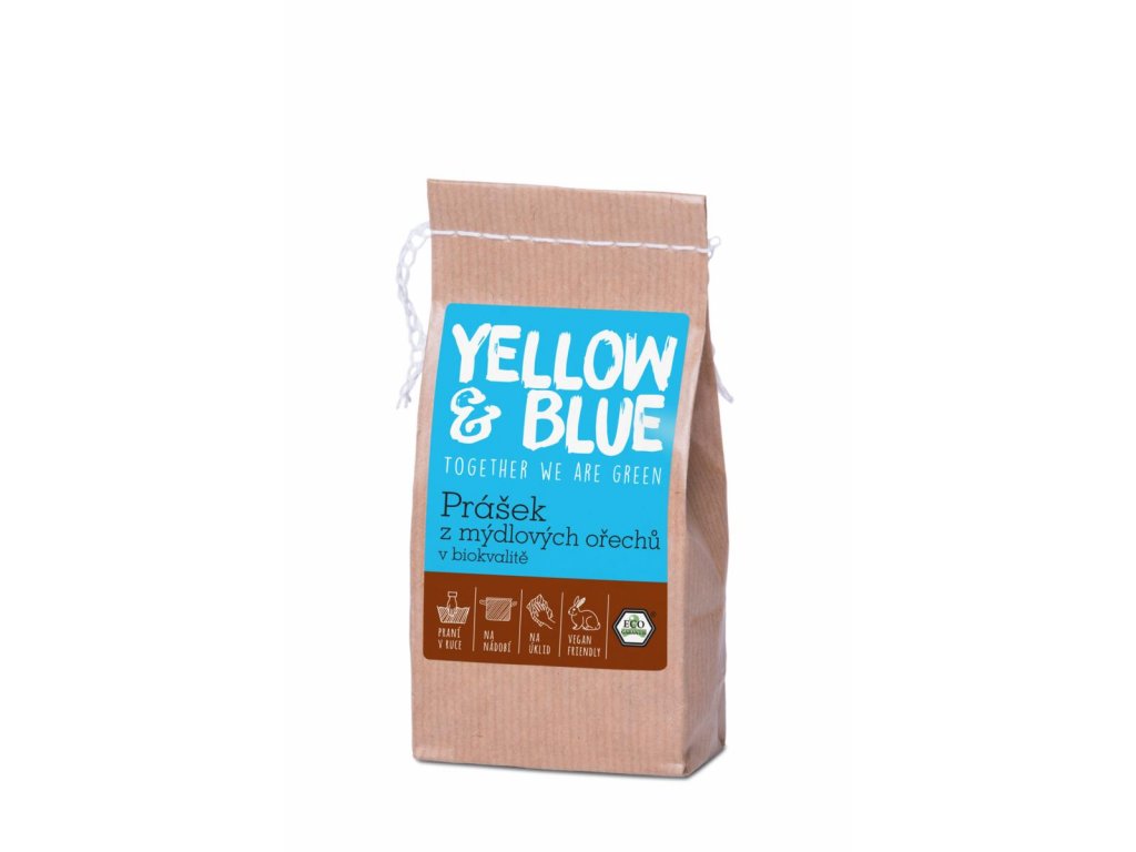 Tierra Verde – Prášek z mýdlových ořechů (Yellow & Blue), 100 g