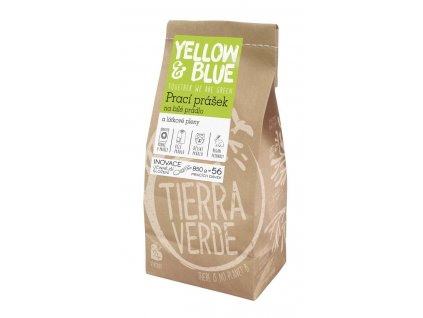 Tierra Verde – Prací prášek na bílé prádlo a pleny, 850 g