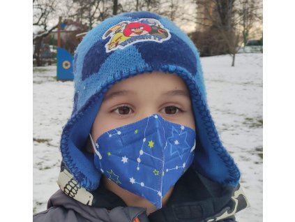 Balerina Respirátor FFP2 dětský - chlapci vzor vesmír 3 kusy
