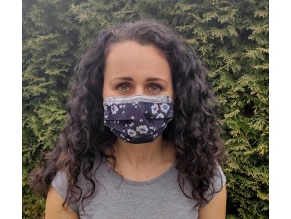 Balerina nanoroušky větší květy (5ks roušek)