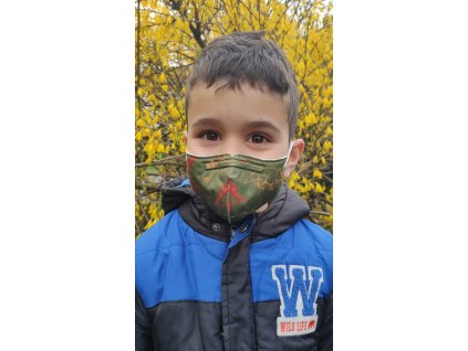 Balerina Respirátor FFP2 dětský S - jurský park 4 kusy